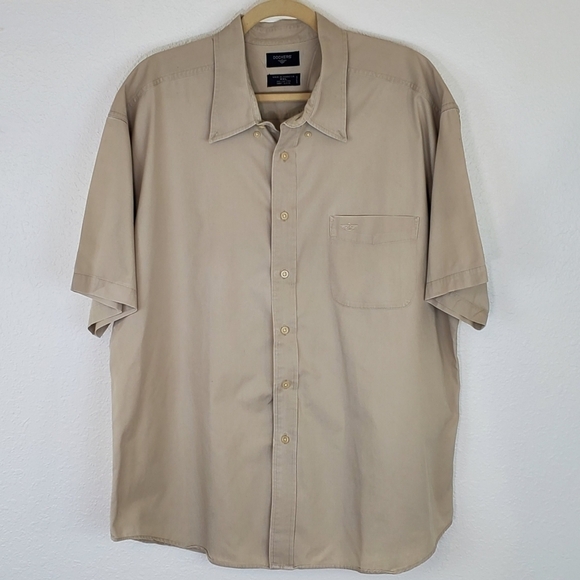 DOCKERS Tan Button-Down Shirt, size XXL - Picture 1 of 5
